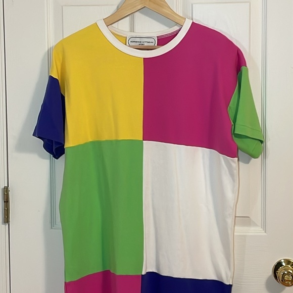 Adrienne Vittadini Sport Color Block Dress, Large - Picture 2 of 5